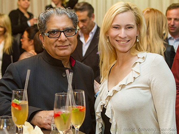 Deepak Chopra and Renata Angelo